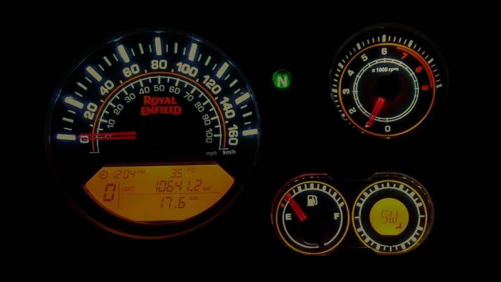 Instrumentation Console of the Royal Enfield Himalayan