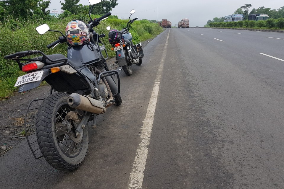 The Two Enfield's (ThunderBird 350 & Himalayan) thumping strong. Image: @crabby226