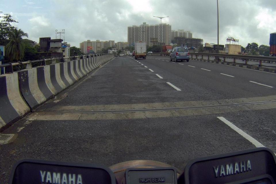 Not much traffic on the way back, the rains eased off as well...